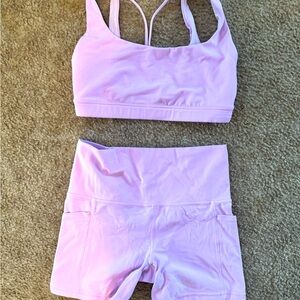 Athleta bubblegum matching set